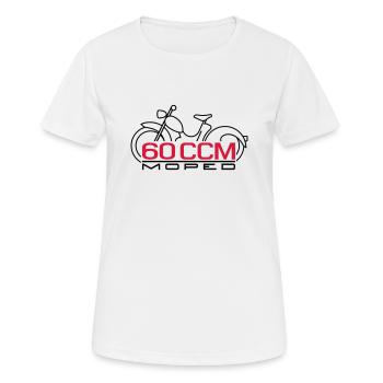 Moped SR2 60 ccm Emblem - Frauen T-Shirt atmungsaktiv - Weiß - Vorne - AI Model Female 172 dark (172cm)