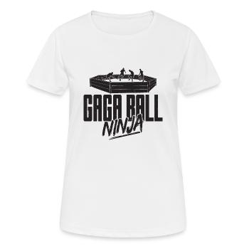 Gaga Ball Dodgeball Joueur de Gagaball Gaga Ball - T-shirt respirant Femme - blanc - Devant - AI Model Female 172 dark (172cm)