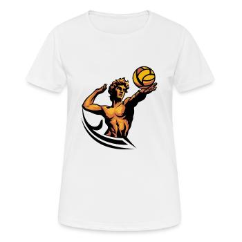 Volleyball - Women's Breathable T-Shirt - white - Front - AI Model Female 172 dark (172cm)