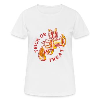 halloween retro trick or treat - Frauen T-Shirt atmungsaktiv - Weiß - Vorne - AI Model Female 172 dark (172cm)