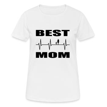 Mama - Frauen T-Shirt atmungsaktiv - Weiß - Vorne - AI Model Female 172 dark (172cm)
