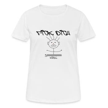 Fick Dich - Frauen T-Shirt atmungsaktiv - Weiß - Vorne - AI Model Female 172 dark (172cm)