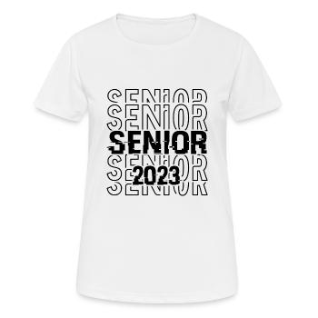 Senior 2023 - T-shirt respirant Femme - blanc - Devant - AI Model Female 172 dark (172cm)