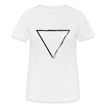 Triangle - T-shirt respirant Femme - blanc - Devant - AI Model Female 172 dark (172cm)