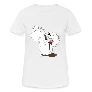 Café Monster - T-shirt respirant Femme - blanc - Devant - AI Model Female 172 dark (172cm)