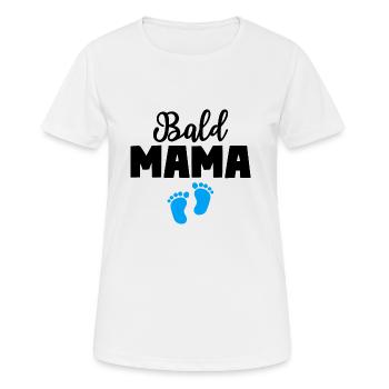 Bald Mama Sohn Baby Mutter - Frauen T-Shirt atmungsaktiv - Weiß - Vorne - AI Model Female 172 dark (172cm)