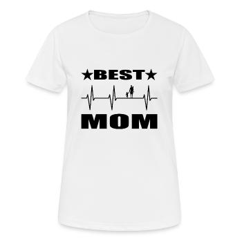 Mama - Frauen T-Shirt atmungsaktiv - Weiß - Vorne - AI Model Female 172 dark (172cm)