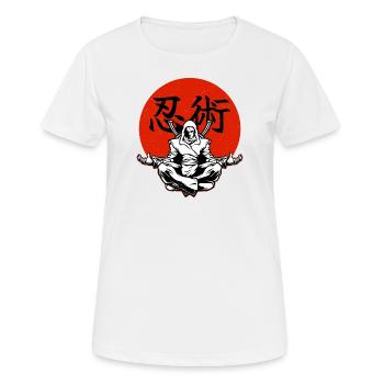 Ninja Ninjutsu Fighter - T-shirt respirant Femme - blanc - Devant - AI Model Female 172 dark (172cm)