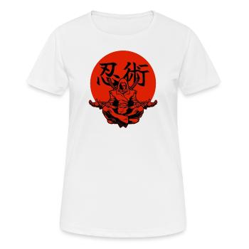 Ninja Ninjutsu Fighter - T-shirt respirant Femme - blanc - Devant - AI Model Female 172 dark (172cm)