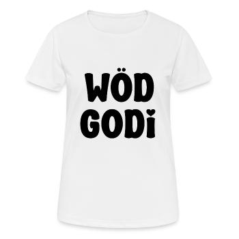 Wöd Godi beste Godi Taufpatin Österreich Taufe - Frauen T-Shirt atmungsaktiv - Weiß - Vorne - AI Model Female 172 dark (172cm)