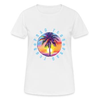 Visite de Prague colorée - T-shirt respirant Femme - blanc - Devant - AI Model Female 172 dark (172cm)