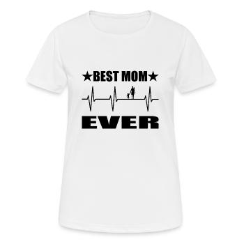 Mama - Frauen T-Shirt atmungsaktiv - Weiß - Vorne - AI Model Female 172 dark (172cm)