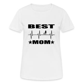 Mama - Frauen T-Shirt atmungsaktiv - Weiß - Vorne - AI Model Female 172 dark (172cm)