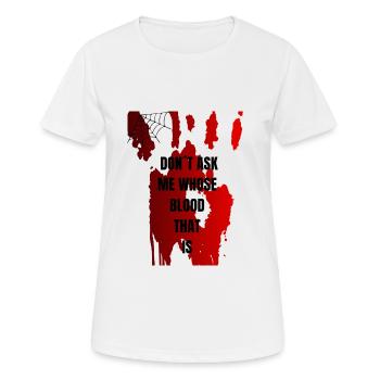 T- T-shirt ́'Ne me demandez pas quel T-shirt c’est '' - T-shirt respirant Femme - blanc - Devant - AI Model Female 172 dark (172cm)