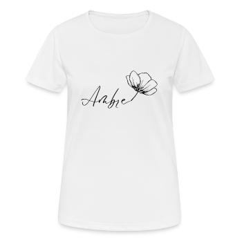 Ambre - T-shirt respirant Femme - blanc - Devant - AI Model Female 172 dark (172cm)