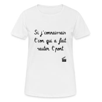 La Septième Compagnie - Réplique culte - T-shirt respirant Femme - blanc - Devant - AI Model Female 172 dark (172cm)