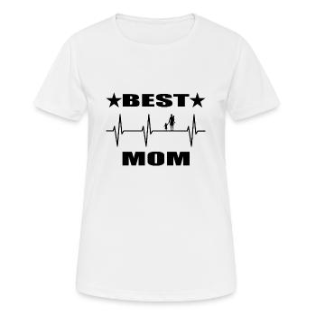 Mama - Frauen T-Shirt atmungsaktiv - Weiß - Vorne - AI Model Female 172 dark (172cm)