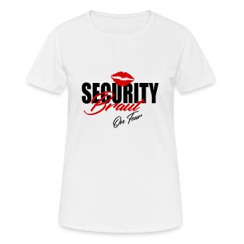 JGA - Frauen T-Shirt atmungsaktiv - Weiß - Vorne - AI Model Female 172 dark (172cm)