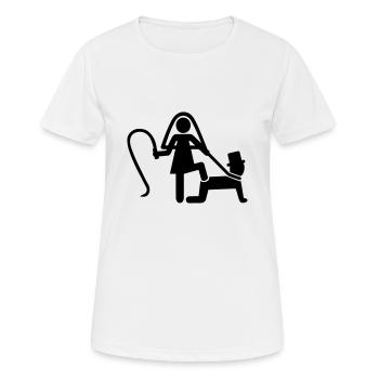 Hochzeit - Frauen T-Shirt atmungsaktiv - Weiß - Vorne - AI Model Female 172 dark (172cm)