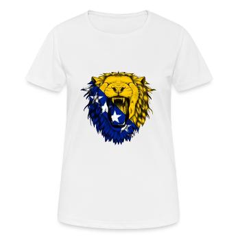 Bosnien und Herzegowina - Frauen T-Shirt atmungsaktiv - Weiß - Vorne - AI Model Female 172 dark (172cm)
