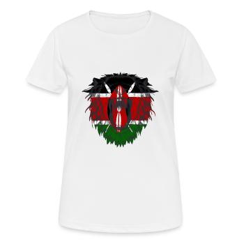 Kenia - Frauen T-Shirt atmungsaktiv - Weiß - Vorne - AI Model Female 172 dark (172cm)