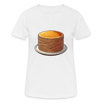 Blini Crêpes Russes Crêpes Russes - T-shirt respirant Femme - blanc - Devant - AI Model Female 172 dark (172cm)