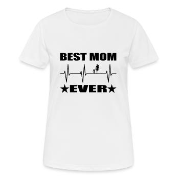 Mama - Frauen T-Shirt atmungsaktiv - Weiß - Vorne - AI Model Female 172 dark (172cm)