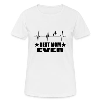 Mama - Frauen T-Shirt atmungsaktiv - Weiß - Vorne - AI Model Female 172 dark (172cm)