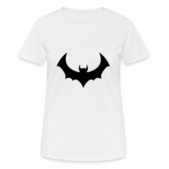 Chauve souris - T-shirt respirant Femme - blanc - Devant - AI Model Female 172 dark (172cm)