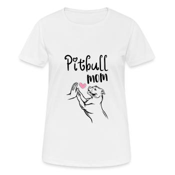 Pitbull Mistress Chiens Dictons - T-shirt respirant Femme - blanc - Devant - AI Model Female 172 dark (172cm)