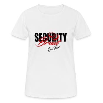 JGA - Frauen T-Shirt atmungsaktiv - Weiß - Vorne - AI Model Female 172 dark (172cm)