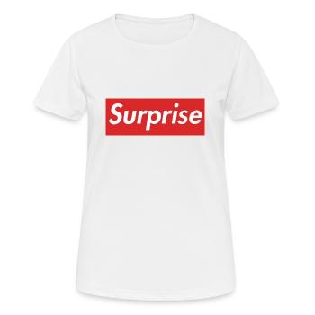 Surprise - Women's Breathable T-Shirt - white - Front - AI Model Female 172 dark (172cm)