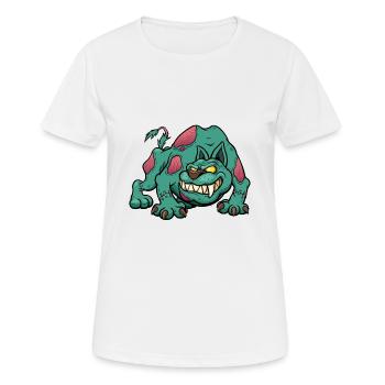 Zombie Hund - Frauen T-Shirt atmungsaktiv - Weiß - Vorne - AI Model Female 172 dark (172cm)