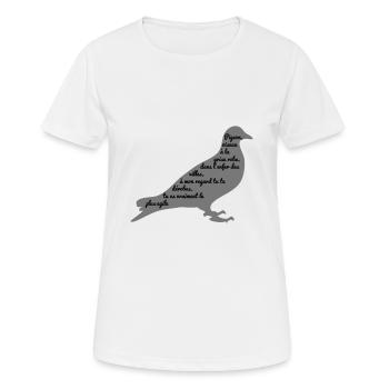 It happened near you - Poème Pigeon - Women's Breathable T-Shirt - white - Front - AI Model Female 172 dark (172cm)