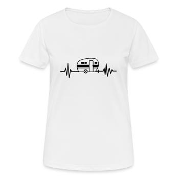 Caravane - T-shirt respirant Femme - blanc - Devant - AI Model Female 172 dark (172cm)