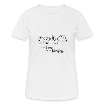 Be the voice for the voiceless - Women's Breathable T-Shirt - white - Front - AI Model Female 172 dark (172cm)