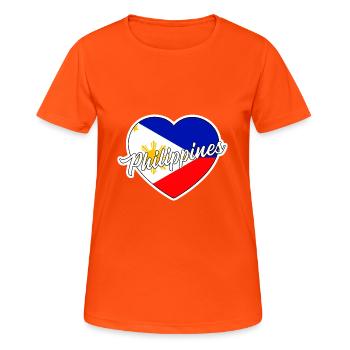 Philippines - Women's Breathable T-Shirt - neon orange - Front - AI Model Female 172 dark (172cm)
