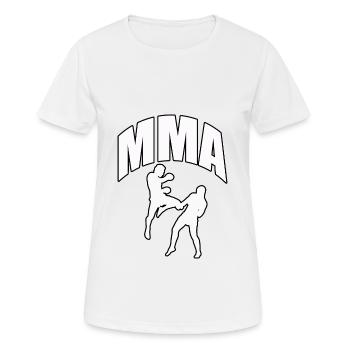 MMA - T-shirt respirant Femme - blanc - Devant - AI Model Female 172 dark (172cm)