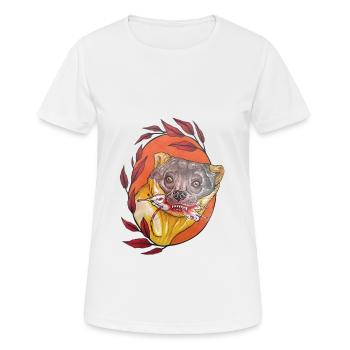 Martre Breakfast - T-shirt respirant Femme - blanc - Devant - AI Model Female 172 dark (172cm)