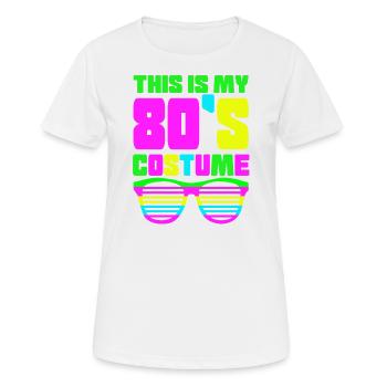 80er Jahre Bad Taste - Frauen T-Shirt atmungsaktiv - Weiß - Vorne - AI Model Female 172 dark (172cm)