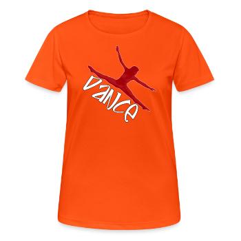 Dance - Women's Breathable T-Shirt - neon orange - Front - AI Model Female 172 dark (172cm)