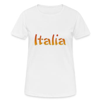 Italia Text - Frauen T-Shirt atmungsaktiv - Weiß - Vorne - AI Model Female 172 dark (172cm)