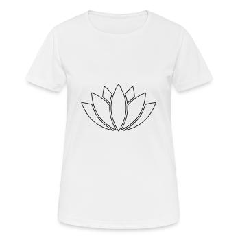 LOTUS - T-shirt respirant Femme - blanc - Devant - AI Model Female 172 dark (172cm)
