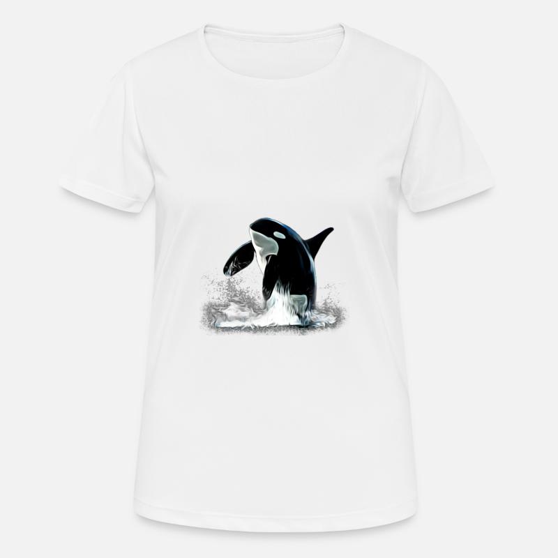 Orca - Women's Breathable T-Shirt - white