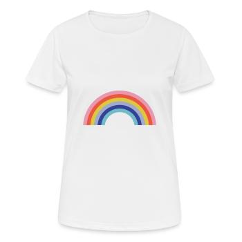 arc en ciel - T-shirt respirant Femme - blanc - Devant - AI Model Female 172 dark (172cm)