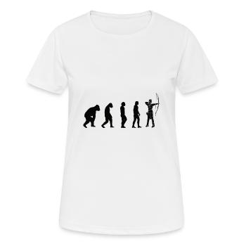 Shooting Sport Evolution Archery Archery Archery - Women's Breathable T-Shirt - white - Front - AI Model Female 172 dark (172cm)
