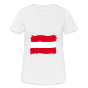 Autriche - T-shirt respirant Femme - blanc - Devant - AI Model Female 172 dark (172cm)