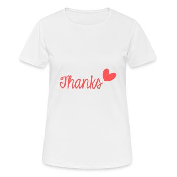VIELEN DANK. DANKE. VIELEN DANK. JAHRESTAG. GEBURT. - Frauen T-Shirt atmungsaktiv - Weiß - Vorne - AI Model Female 172 dark (172cm)