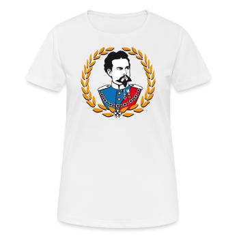Louis de Bavière - lauriers - T-shirt respirant Femme - blanc - Devant - AI Model Female 172 dark (172cm)