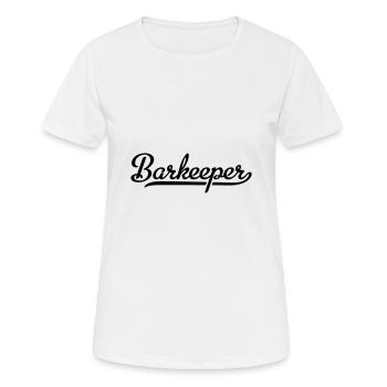 Barkeeper - Frauen T-Shirt atmungsaktiv - Weiß - Vorne - AI Model Female 172 dark (172cm)